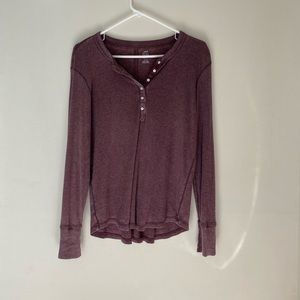 Aerie Ribbed Henley